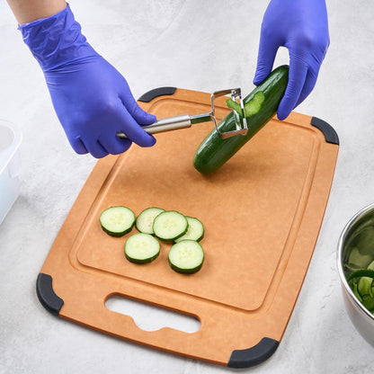Stainless Steel Julienne Vegetable Peeler - German Standard Kitchen Peeler Dishwasher Safe, Sharp Blades, Ergonomic Handle - Potato Peeler for Potato, Apple, Cucumber