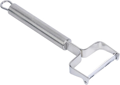 Stainless Steel Julienne Vegetable Peeler - German Standard Kitchen Peeler Dishwasher Safe, Sharp Blades, Ergonomic Handle - Potato Peeler for Potato, Apple, Cucumber