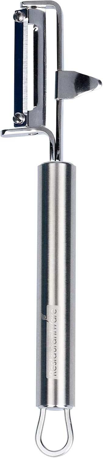 Stainless Steel Julienne Vegetable Peeler - German Standard Kitchen Peeler Dishwasher Safe, Sharp Blades, Ergonomic Handle - Potato Peeler for Potato, Apple, Cucumber