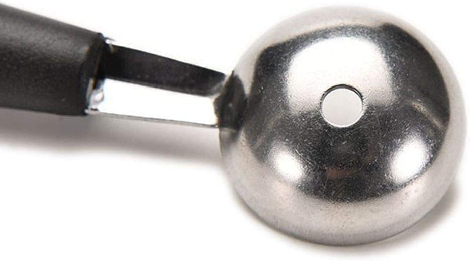 2 in 1 Stainless Steel Melon Ballers Melon Scoop, Suitable Watermelon Cantaloupe Ice Cream Comfortable Non-Slip Grip Kitchen Utensils and Gadgets, Double-Sided Fruit Melon Baller Spoon, Melon Ballers