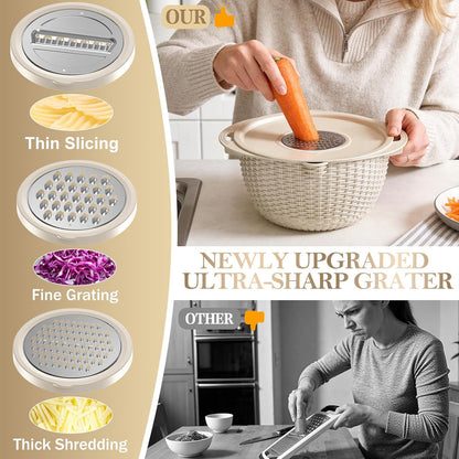 Over the Sink Colander - 6QT Strainers and Colanders - Stainless Steel Strainer - Expandable Sink Colander with Rubber Grip for Strain, Drain, Rinse Fruits, Vegetables, Home Kitchen Essentials