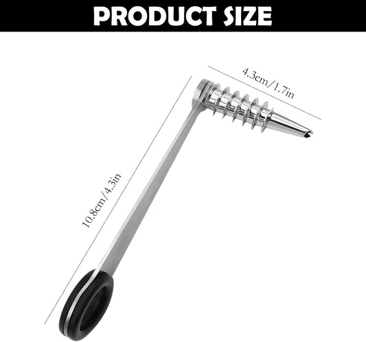Stainless Steel Flower Curler, Piranha Spiral Cutter Tools, Stainless Steel Kitchen Tools, Easy to Clean Suitable for Cutting Zucchini Potatoes Cucumbers Carrots