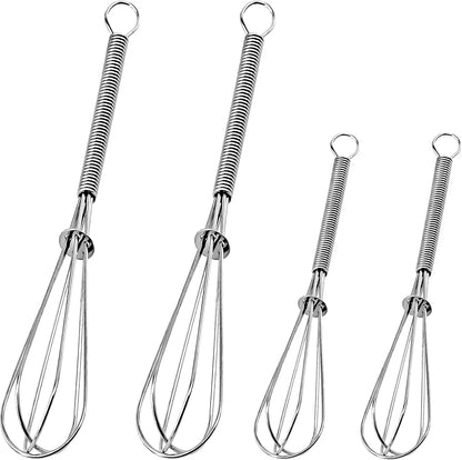 3 Packs Stainless Steel Whisk Set - Balloon Whisk, Thick Stainless Steel Wire ＆ Strong Handles, Egg Beater for Cooking, Blending, Whisking, Beating and Stirring (9"+11"+12")