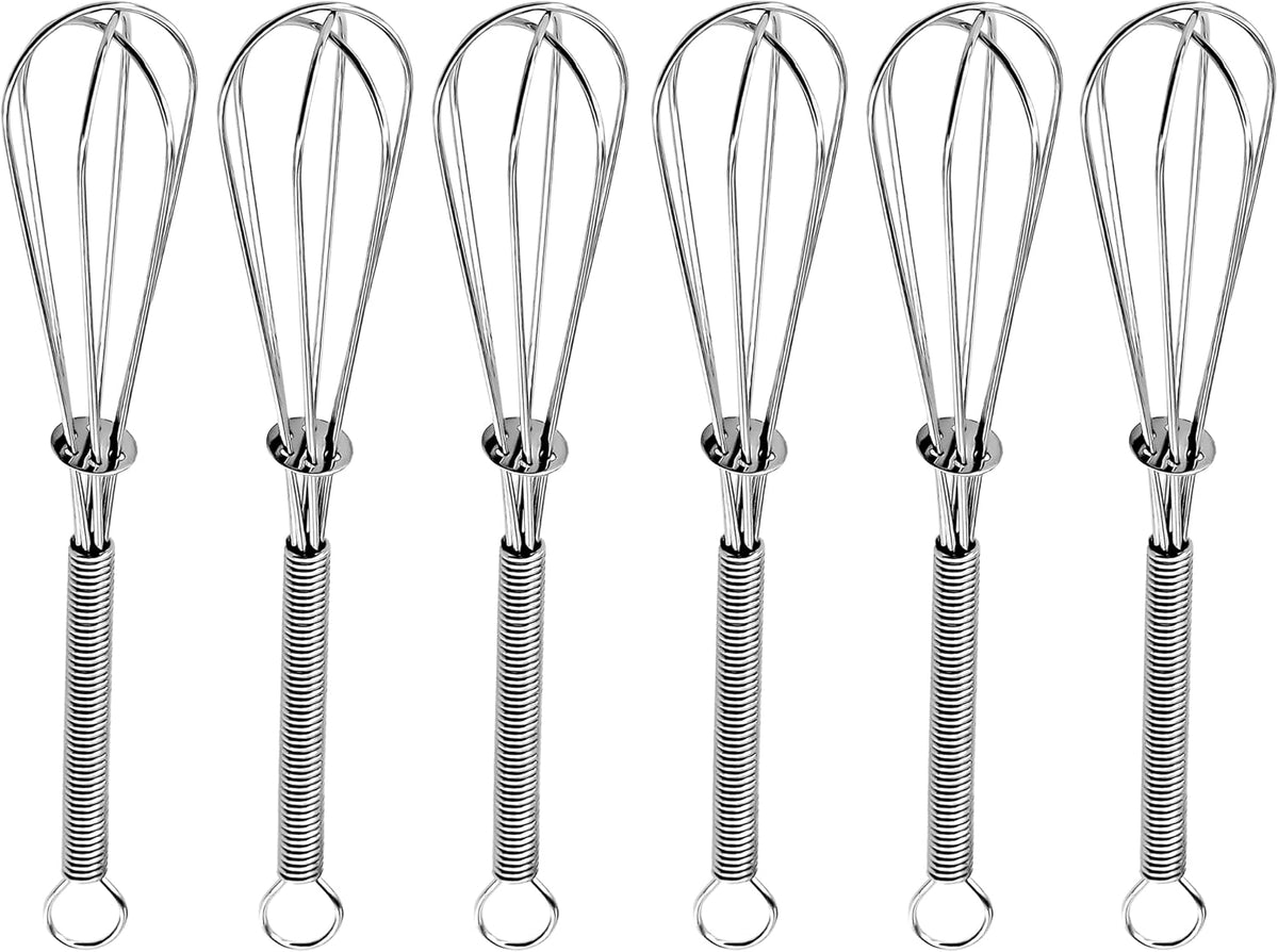 3 Packs Stainless Steel Whisk Set - Balloon Whisk, Thick Stainless Steel Wire ＆ Strong Handles, Egg Beater for Cooking, Blending, Whisking, Beating and Stirring (9"+11"+12")
