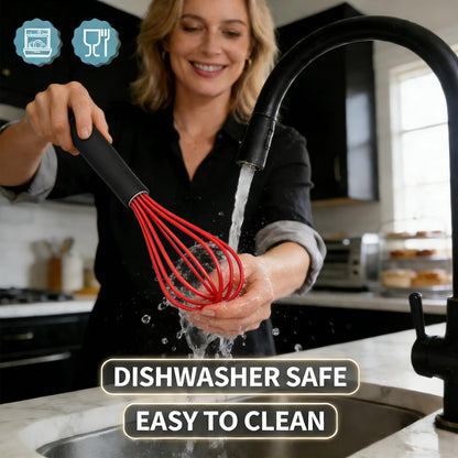 3 Packs Stainless Steel Whisk Set - Balloon Whisk, Thick Stainless Steel Wire ＆ Strong Handles, Egg Beater for Cooking, Blending, Whisking, Beating and Stirring (9"+11"+12")