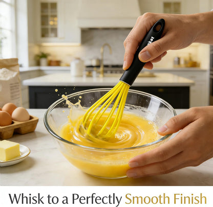 3 Packs Stainless Steel Whisk Set - Balloon Whisk, Thick Stainless Steel Wire ＆ Strong Handles, Egg Beater for Cooking, Blending, Whisking, Beating and Stirring (9"+11"+12")