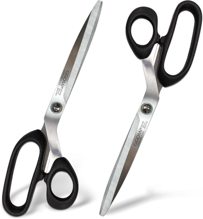 2.2T Stainless Blade Kitchen Scissors - 9.6in x 1Pack | Korean Style Sharp Heavy Duty All Purpose Kitchen Shears for Cooking Food | Barbecue Kalbi Rib Meat Cutting Dishwasher Safe (GG153, Black)
