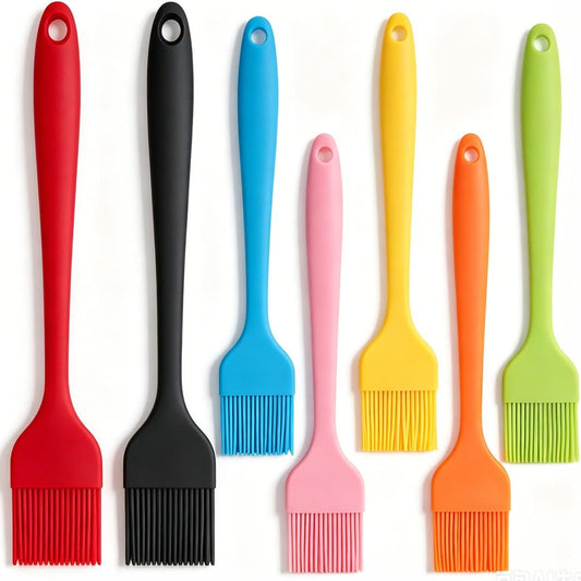Silicone Marinading Meat Grill Basting Pastry Brush | 7 Pcs Brush for Oil Butter Sauce Sausages Desserts Turkey
