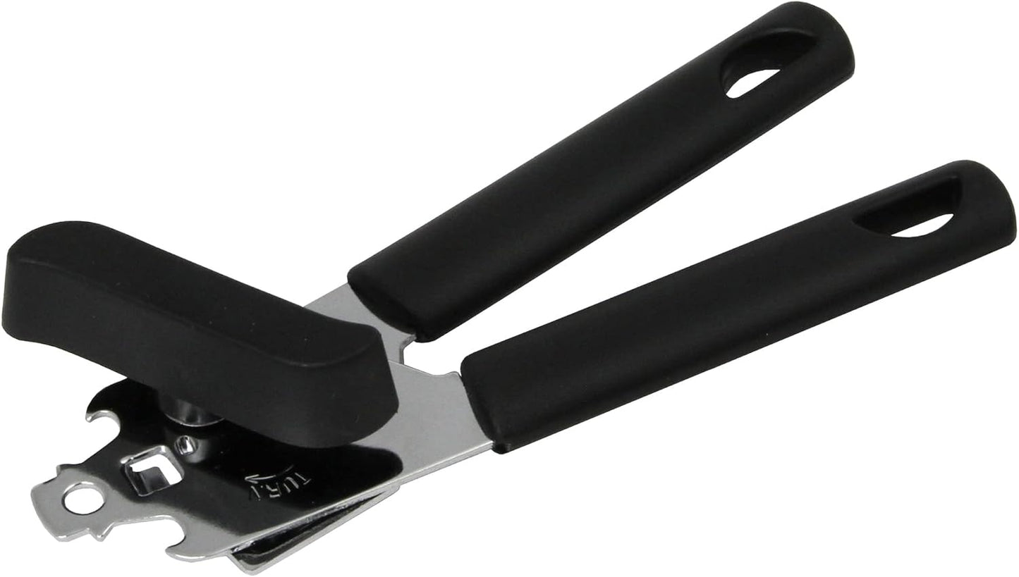 Select Plastic Handle Manual Can Opener, 7.5 inches in Length, Stainless Steel/Black