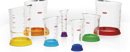 Good Grips 7-Piece Nesting Measuring Beaker Set, Multicolored