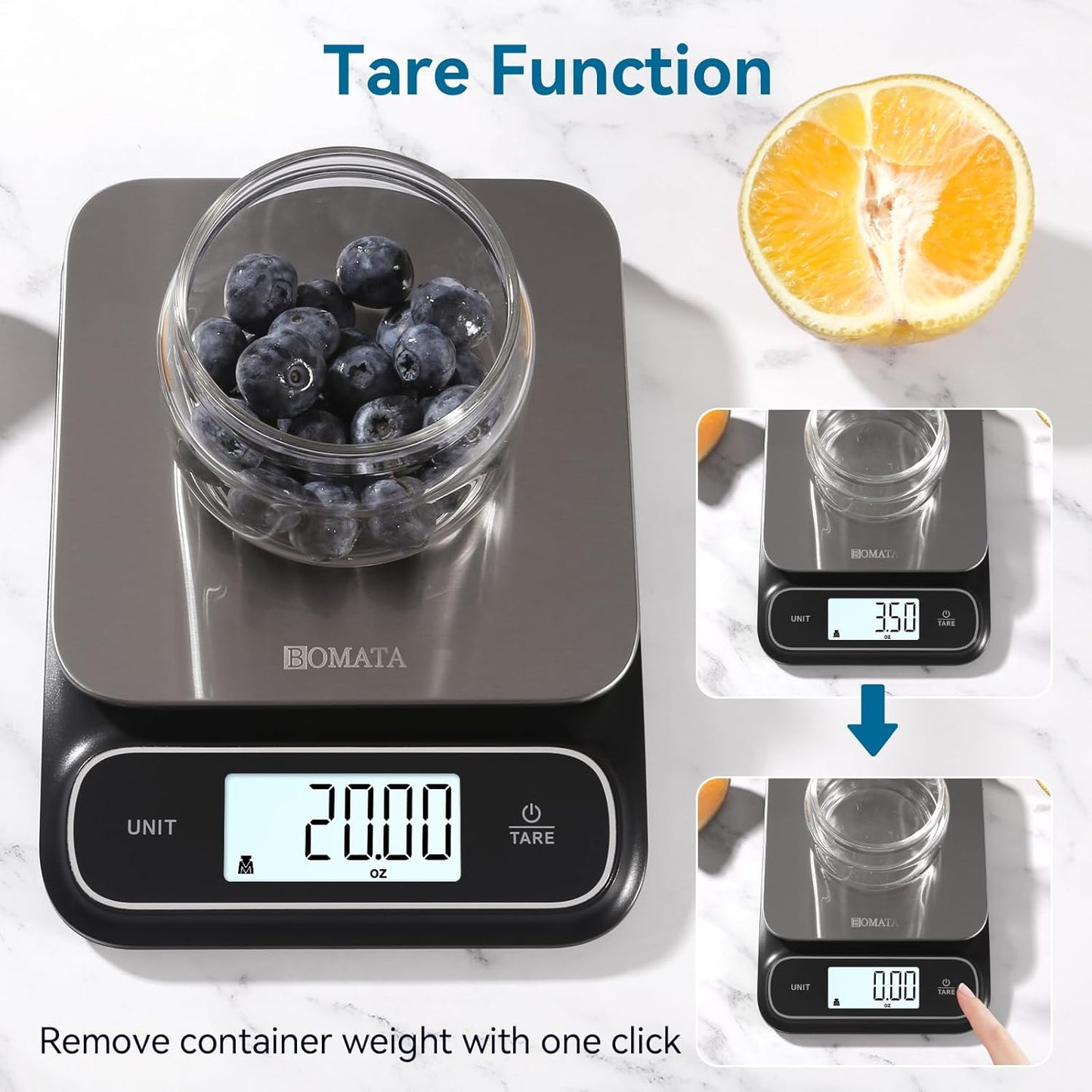 Waterproof IPX6 Kitchen Scale, 0.1 g/0.01 oz High Precision, 5 kg/11 lbs, Digital Scale with Backlight, Stainless Steel Weighing Platform, for Food, Cooking, Baking, Weight Loss.. B619, Grey