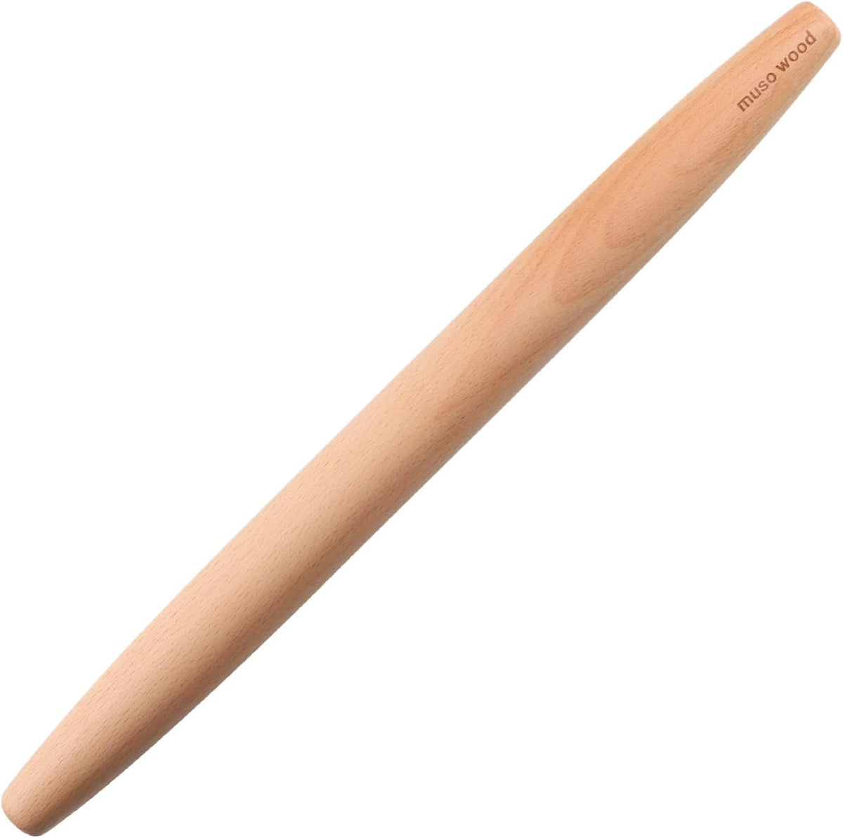 Wooden Rolling Pin for Baking, Beech Wood Tapered Rolling Pin