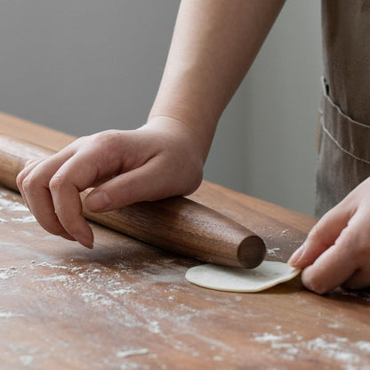 Wooden Rolling Pin for Baking, Beech Wood Tapered Rolling Pin