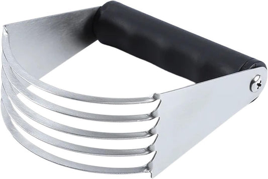 Stainless Steel Manual Dough Blender Pastry Kneader Maker Flour Mixer Butter Lard Cutter Noodle Knife Kitchen Baking Tools, Silver