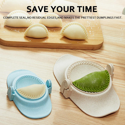 Dumpling Maker, Empanadas Press Mold Maker Set 3sizes (4"+3"+2.6") | Dumpling Mold Set with Dough Cutter for Pierogi, Pastelitos, Calzone, Turnovers, Chinese Dumpling White