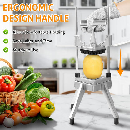Commercial Vegetable Chopper Fruit Dicer Manual Food Cutter 3/8"