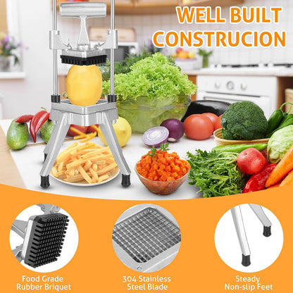 Commercial Vegetable Chopper Fruit Dicer Manual Food Cutter 3/8"