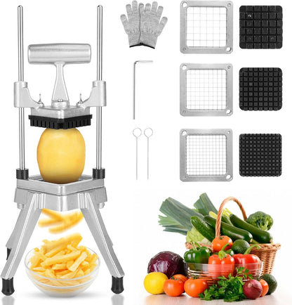 Commercial Vegetable Chopper Fruit Dicer Manual Food Cutter 3/8"