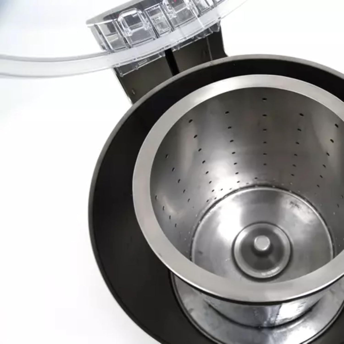 ES-100 Electric Salad Dryer, 13 lb. (6kg/10 gal.) Capacity, 2-Speed, 250–800 lbs/hr Draining Output, Stainless Steel Basket, Self-Opening Clear Lid, Commercial Salad Spinner with Casters, NSF