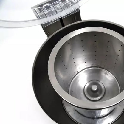 ES-100 Electric Salad Dryer, 13 lb. (6kg/10 gal.) Capacity, 2-Speed, 250–800 lbs/hr Draining Output, Stainless Steel Basket, Self-Opening Clear Lid, Commercial Salad Spinner with Casters, NSF