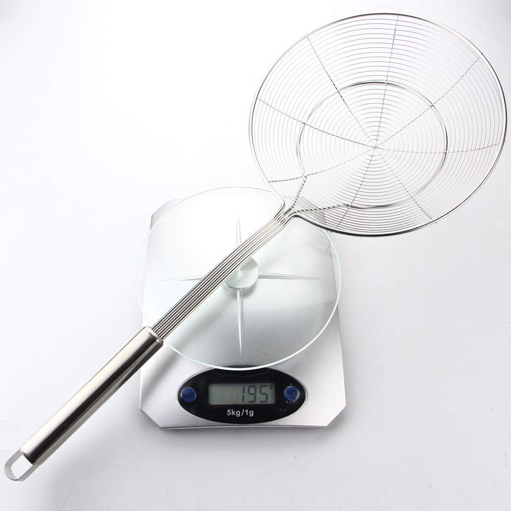 Spider Strainer Skimmer, Slotted Spoon for Cooking 7.9 Inch