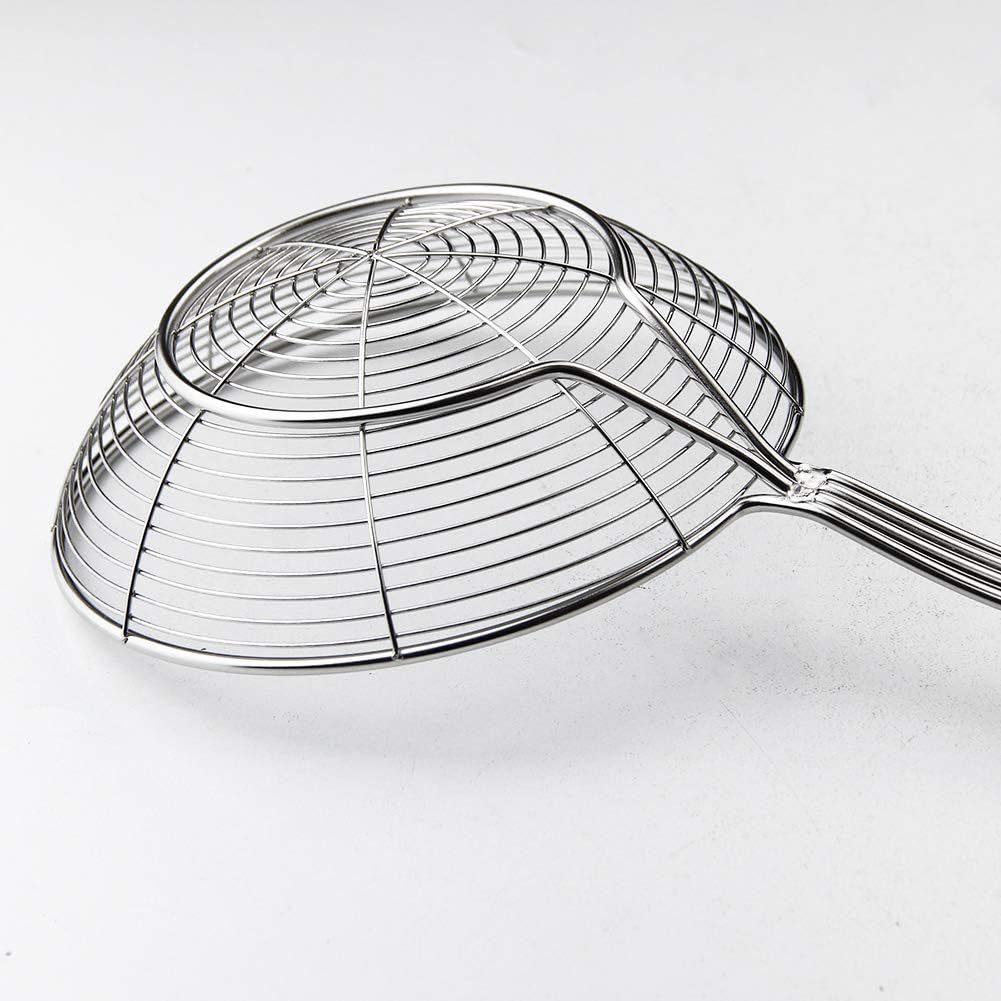 Spider Strainer Skimmer, Slotted Spoon for Cooking 7.9 Inch