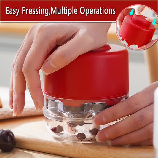 Cherry Pitter Tool With 7 Individual Holes - Quick Release Multi-Function Stoner Seed Remover for Making Jam, Red