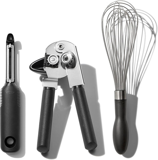 Good Grips Stainless Steel Essential 3-Piece Kitchen Gadget Set