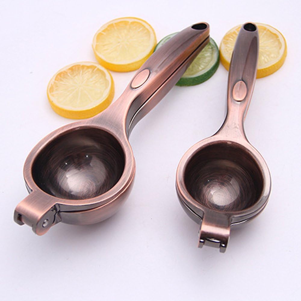 Lemon Squeezer Press Stainless Steel/Lime Juicer Handheld Manual Hand Citrus Press Juicer Metal - 2.7" Extra Large Bowl Heavy Duty Easy to Clean Dishwasher Safe