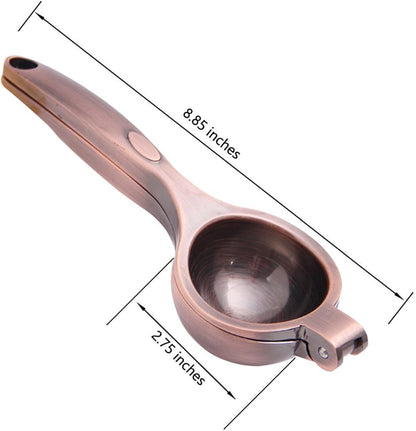 Lemon Squeezer Press Stainless Steel/Lime Juicer Handheld Manual Hand Citrus Press Juicer Metal - 2.7" Extra Large Bowl Heavy Duty Easy to Clean Dishwasher Safe