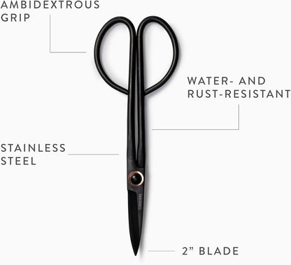 Artisan Trimming Shears - Gardening Shears and Herb Scissors - Essential Gardening Tools for Herb Gardens and Planting - Rust-resistant Garden Clippers