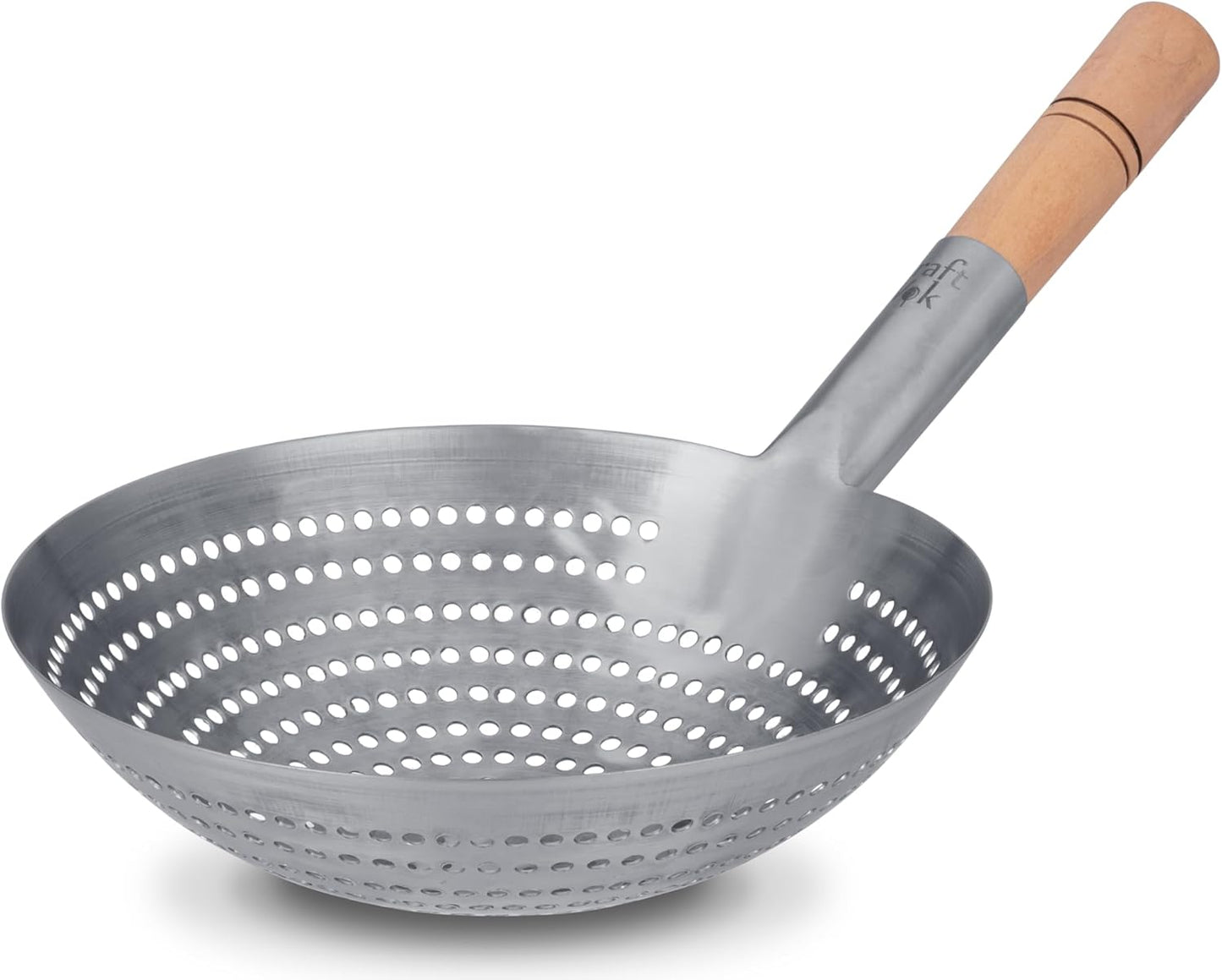 Small 6-Inch Brass Mesh Strainer/Spider Skimmer Zhao Li, Robust & Elegant Kitchen Tool for Frying & Straining, Authentic Oriental Cookware - / 732W7