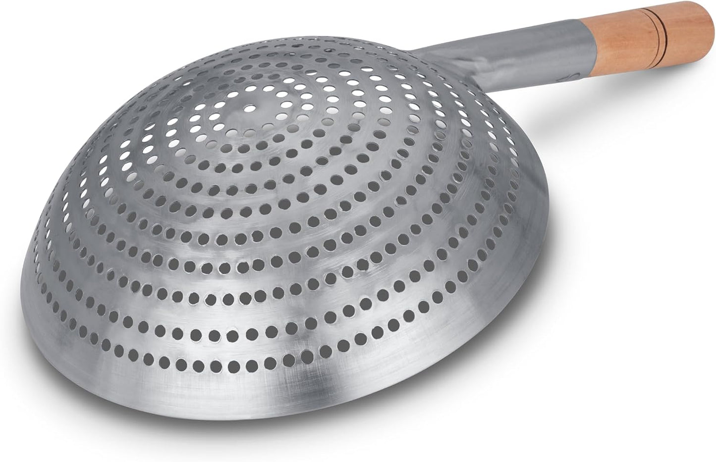 Small 6-Inch Brass Mesh Strainer/Spider Skimmer Zhao Li, Robust & Elegant Kitchen Tool for Frying & Straining, Authentic Oriental Cookware - / 732W7