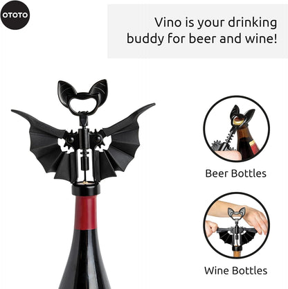 Pinot Wine Bottle Opener - Parrot Wing Corkscrews for Gifts, Bottles Manual, Cool Gadgets with Wings, Bar accessories, Corkscrew