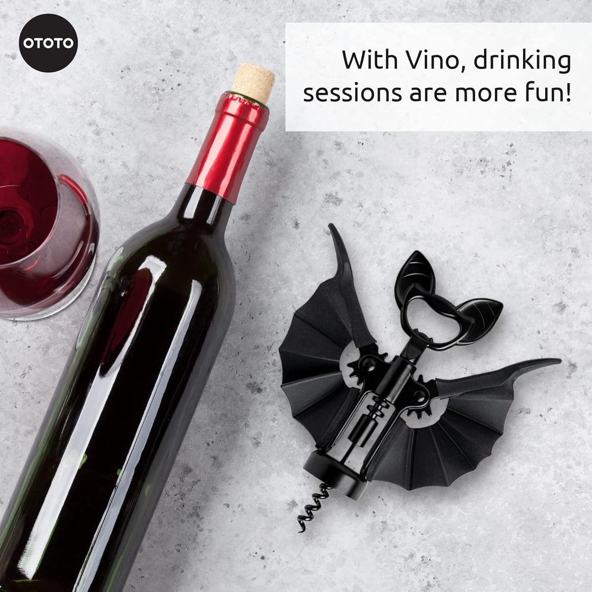Pinot Wine Bottle Opener - Parrot Wing Corkscrews for Gifts, Bottles Manual, Cool Gadgets with Wings, Bar accessories, Corkscrew