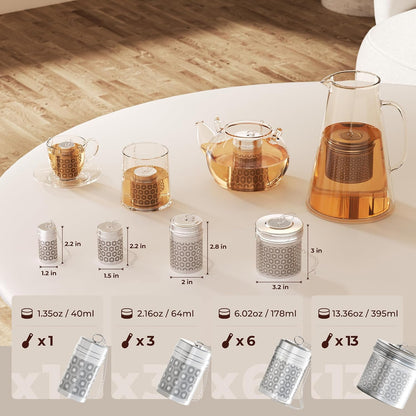 Mini Stainless Steel Tea Strainer for Loose Tea 1.2”x2.2”