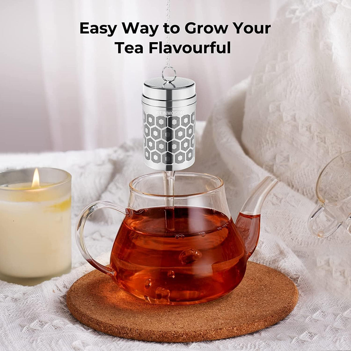 Mini Stainless Steel Tea Strainer for Loose Tea 1.2”x2.2”
