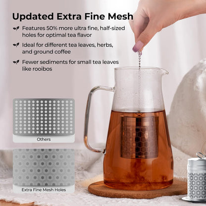 Mini Stainless Steel Tea Strainer for Loose Tea 1.2”x2.2”