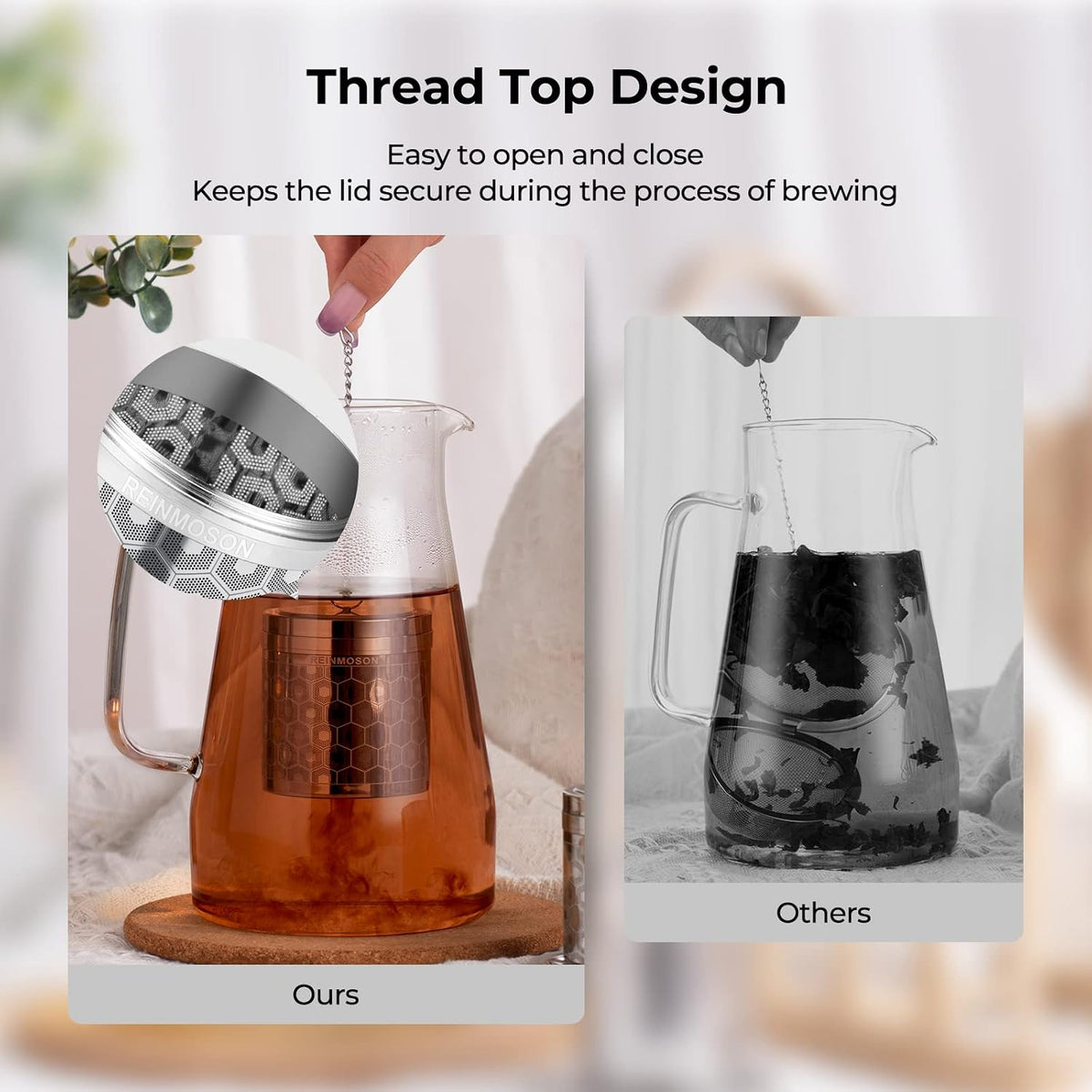 Mini Stainless Steel Tea Strainer for Loose Tea 1.2”x2.2”