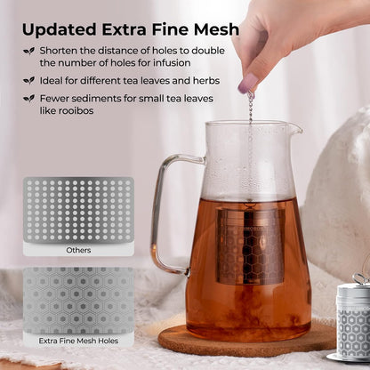 Mini Stainless Steel Tea Strainer for Loose Tea 1.2”x2.2”