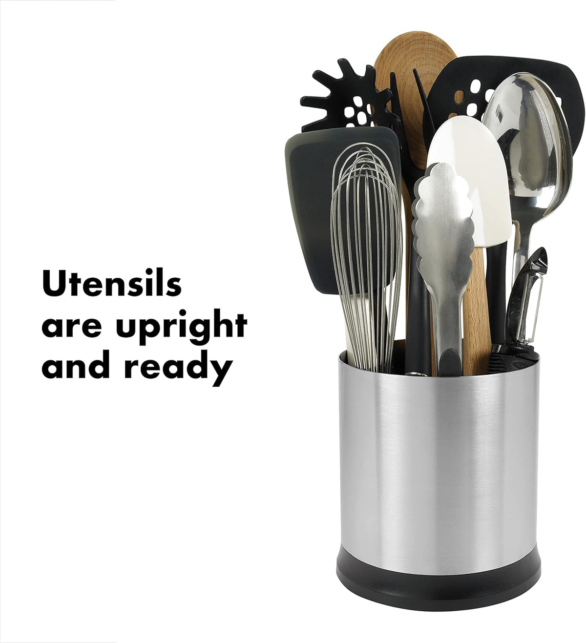 Good Grips Stainless Steel Rotating Utensil Holder