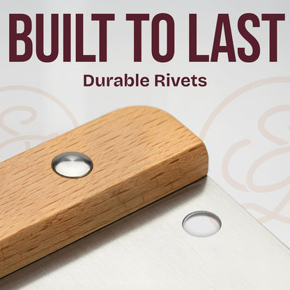 Multipurpose Bench Scraper, 6" Grill & Dough Scraper with Ruler