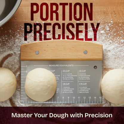 Multipurpose Bench Scraper, 6" Grill & Dough Scraper with Ruler