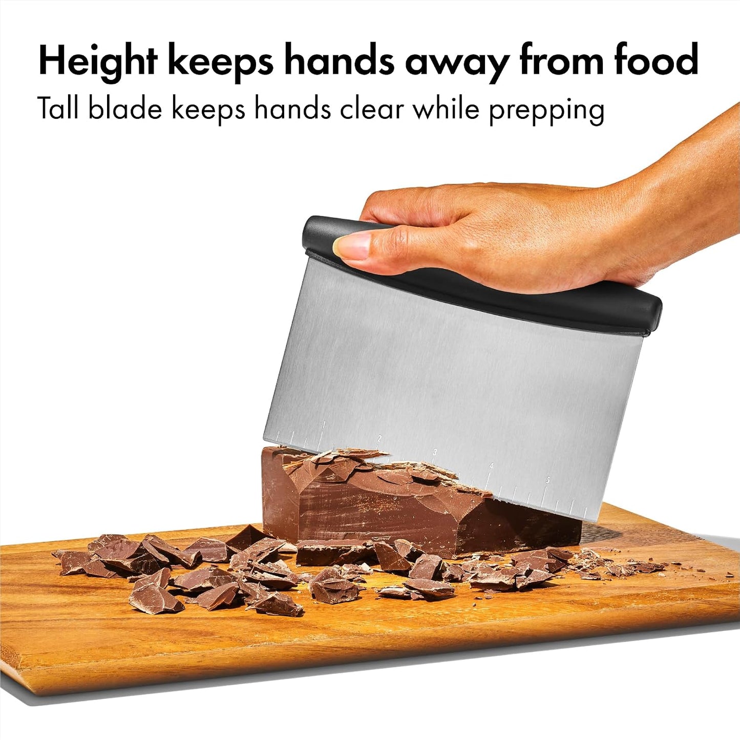 Good Grips Multi-Purpose Stainless Steel Scraper and Chopper