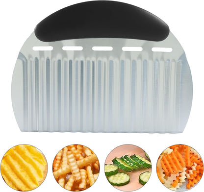 Crinkle Cutter for Veggies & Potatoes,Stainless Steel