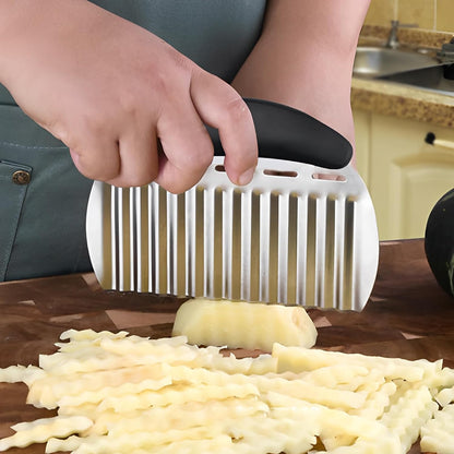 Crinkle Cutter for Veggies & Potatoes,Stainless Steel