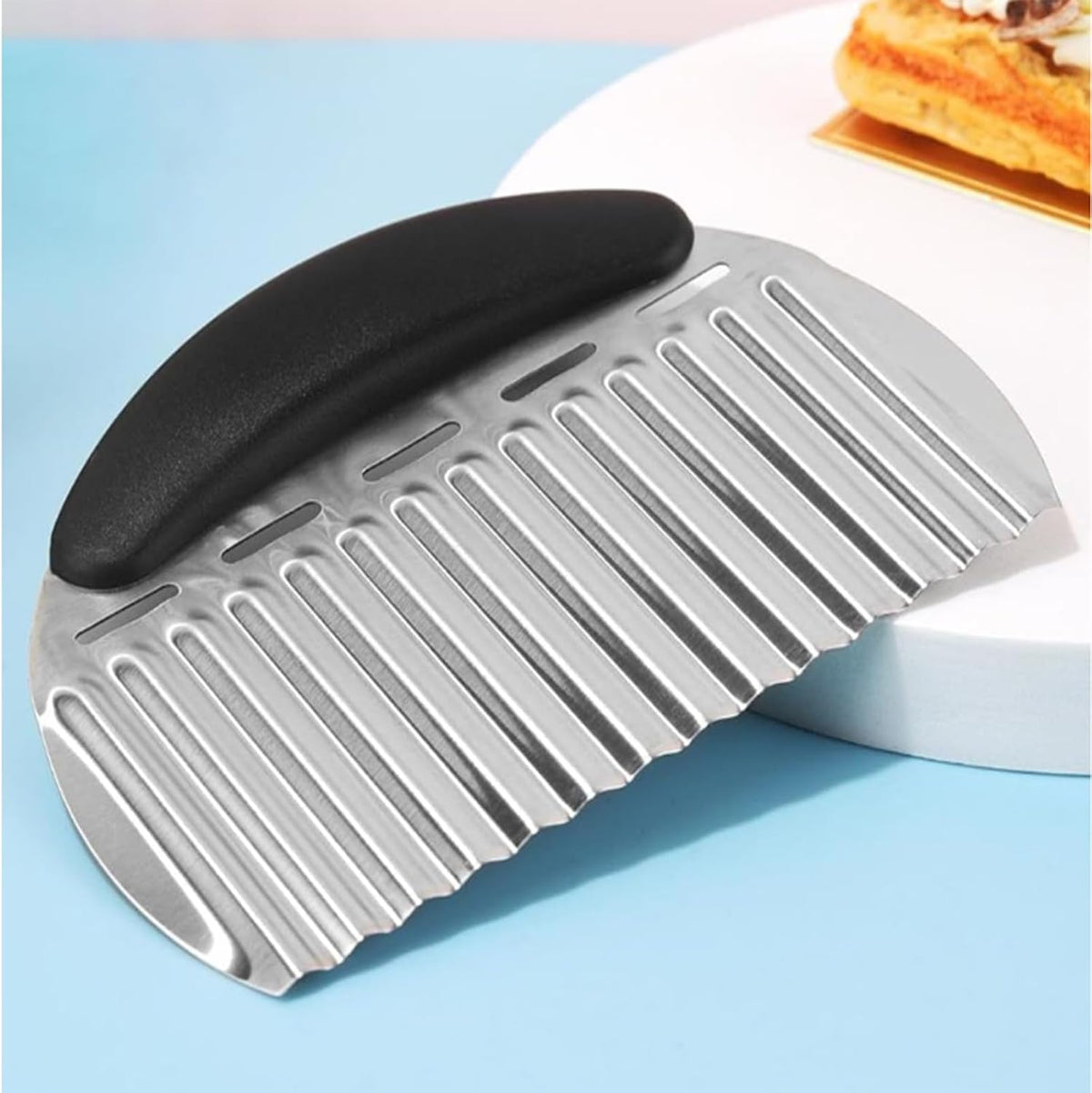 Crinkle Cutter for Veggies & Potatoes,Stainless Steel