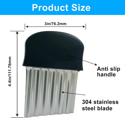 Crinkle Cutter for Veggies & Potatoes,Stainless Steel