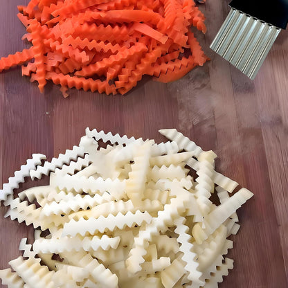 Crinkle Cutter for Veggies & Potatoes,Stainless Steel