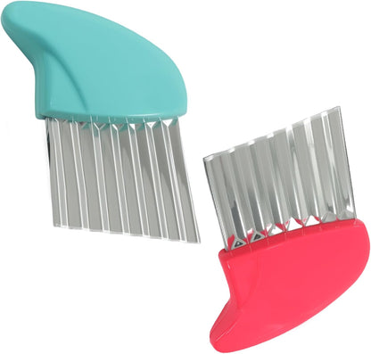 Crinkle Cutter for Veggies & Potatoes,Stainless Steel